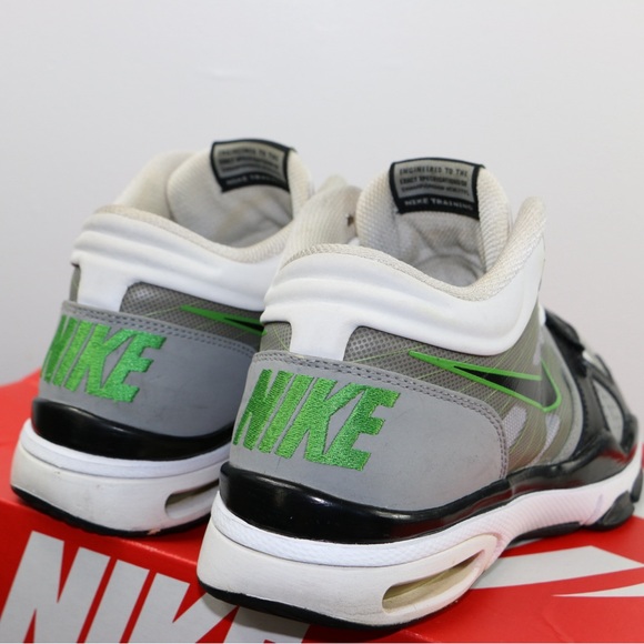 Nike Trainer 1 Low Flywire Grey Black Green Men’s Shoes Size 8 Rare Retro - Picture 14 of 16